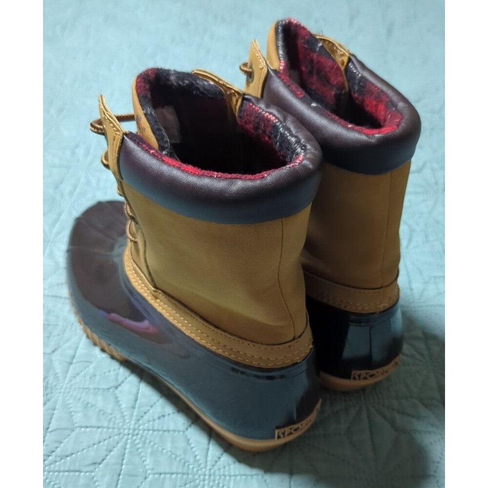 Sporto Women's Mid Calf Original Danielle Duck Boots  Tan & Brown Size US 6 M - Picture 3 of 12